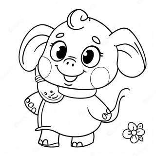 Page A Colorier De Ladorable Emily Lelephant Peppa Pig 59917-49732