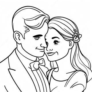 Page A Colorier Du Couple Amoureux 59927-49727