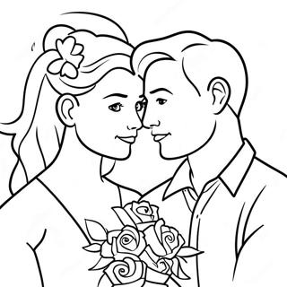 Page A Colorier Du Couple Amoureux 59927-49728