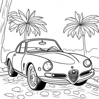 Page A Colorier Voiture De Sport Alfa Romeo Classique 60007-49804