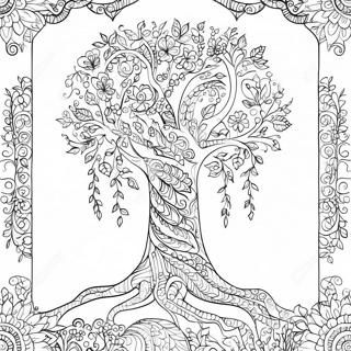 Page A Colorier Arbre De Vie Complexe 60026-49806