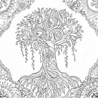 Page A Colorier Arbre De Vie Complexe 60026-49807