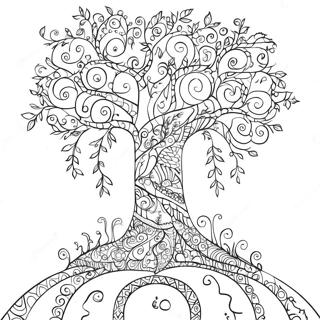 Page A Colorier Arbre De Vie Fantaisiste 60027-49817