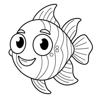 Page A Colorier Poisson Pout Pout Heureux 60047-49829