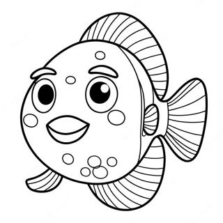 Page A Colorier Poisson Pout Pout Heureux 60047-49831