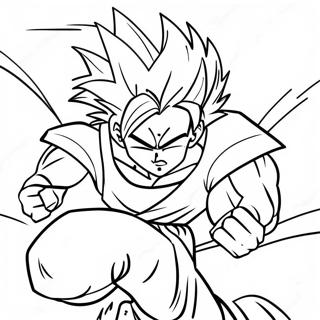 Page A Colorier Gohan En Pose Daction Super Saiyan 60107-49896