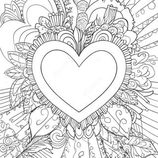 Page A Colorier Coeur De Saint Valentin 60146-49906