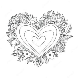 Page A Colorier Coeur De Saint Valentin 60146-49907