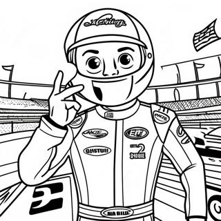 Page A Colorier Kyle Larson Sur Le Podium 60227-49974