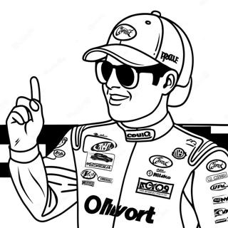 Page A Colorier Kyle Larson Sur Le Podium 60227-49976