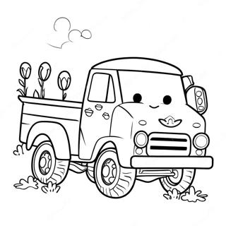 Page A Colorier Petit Camion Bleu 60256-50023