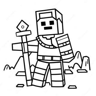 Gardien Minecraft Pages À Colorier