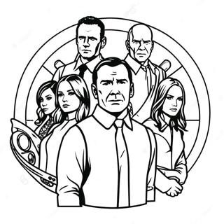 Page A Colorier Agents Du Shield 60286-50019