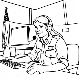 Dispatcheur 911 Page A Colorier 60346-50067