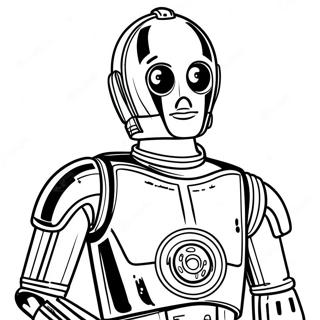 C3po Pages À Colorier