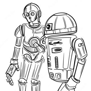 Page A Colorier C3po Avec R2d2 60377-50093