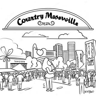 Page A Colorier Festival De Musique Country A Nashville 60387-50104