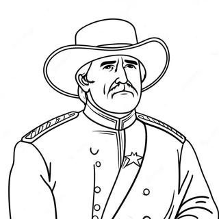 Page A Colorier De General Lee Avec Le Drapeau Confedere 60457-50168