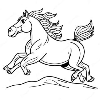 Page A Colorier Cheval Bucking Sauvage 60547-50227