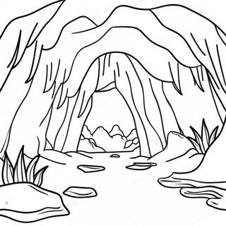 Entree De La Grotte Page A Colorier 60636-50290