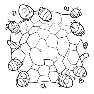 Simulateur D'essaim D'abeilles Pages À Colorier