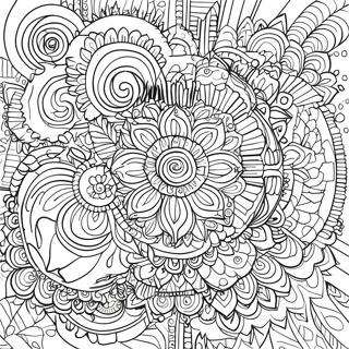 Page A Colorier Mandala Illusion Trippante 60706-50350