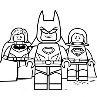 Lego Ligue Des Justiciers Pages À Colorier