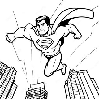 Page A Colorier Superman Volant En Action 60717-50359