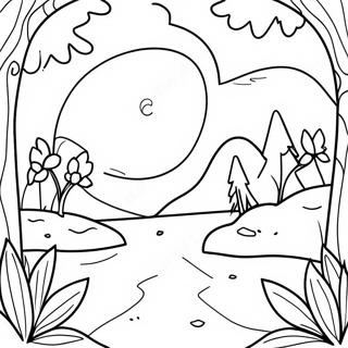 Page A Colorier Scene De Nature Sublime 60726-50366