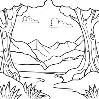 Page A Colorier Scene De Nature Sublime 60726-50368