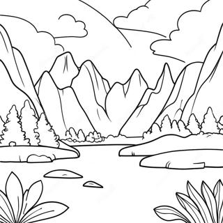 Page A Colorier Paysage Fantastique Sublime 60727-50371