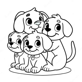 Page A Colorier Des Adorables Chiots Pound Jouant Ensemble 60787-50423