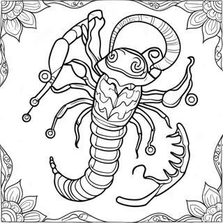 Scorpion Pour Adultes Pages À Colorier