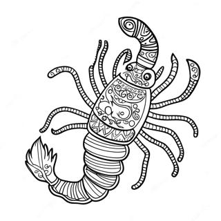 Page A Colorier Du Signe Du Zodiaque Scorpion 60816-50438