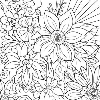 Page A Colorier Du Design Floral Vivre Rire Aimer 60837-50454