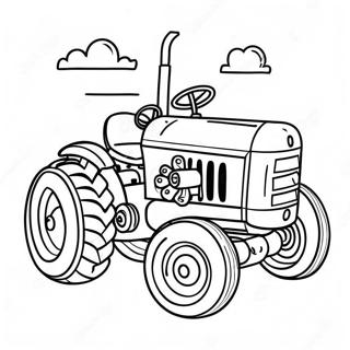 Page A Colorier De Tracteur Joyeux Anniversaire 60856-50474