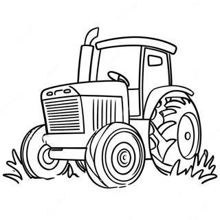 Page A Colorier De Tracteur Joyeux Anniversaire 60856-50476