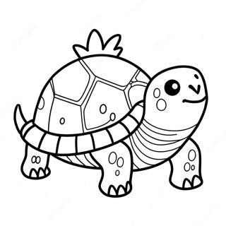 Tortue De Noël Pages À Colorier