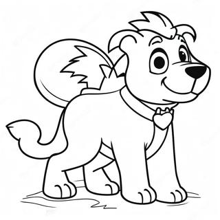 Page A Colorier Personnage Underdog Courageux 60937-50532