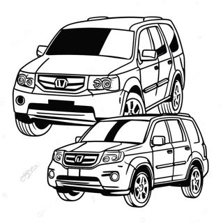 Page A Colorier Honda Pilot 60976-50566