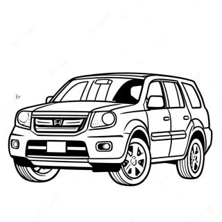 Page A Colorier Honda Pilot 60976-50568