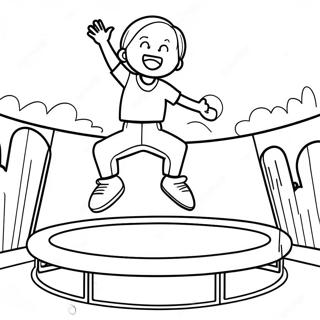 Page A Colorier Trampoline Fun 61046-50619