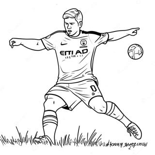 Page A Colorier Action De Kevin De Bruyne 61076-50639