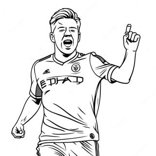 Page A Colorier Action De Kevin De Bruyne 61076-50640