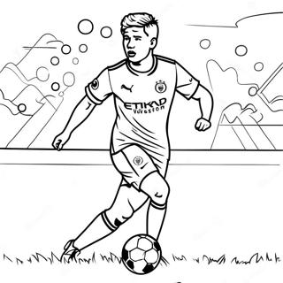 Page A Colorier Dribble De Kevin De Bruyne 61077-50649