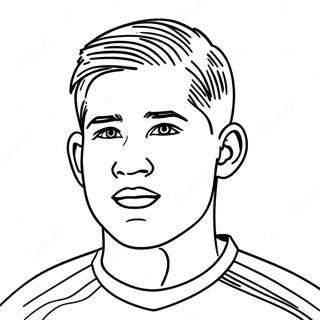 Page A Colorier Dribble De Kevin De Bruyne 61077-50650