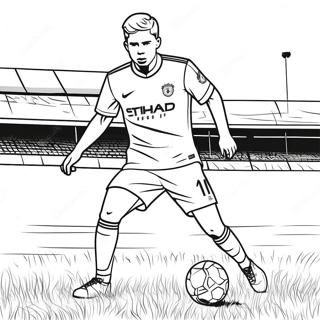 Page A Colorier Dribble De Kevin De Bruyne 61077-50652