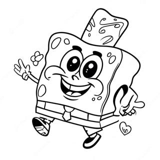 Page A Colorier Valentines De Spongebob 61086-50654