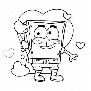 Page A Colorier Valentines De Spongebob 61086-50656