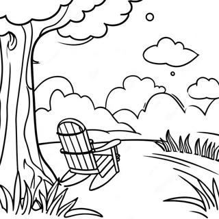 Page A Colorier Scene De Nature Relaxante De Pleine Conscience 61107-50670